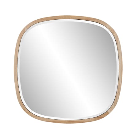 Howard Elliott Percy 25-1/2" Square Beveled Wood Accent Mirror Light Oak