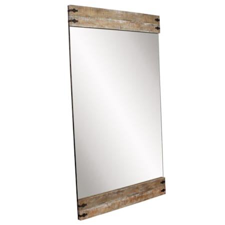 Howard Elliott Dawning 48" W x 82" H Rectangular Wood Framed Accent Mirror Wood
