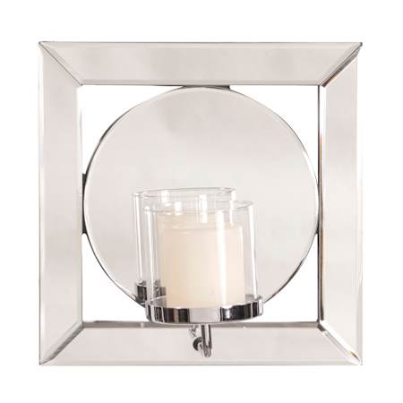 Howard Elliott Lula Mirrored Wall Mounted Luxe Pillar Candle Holder N/A