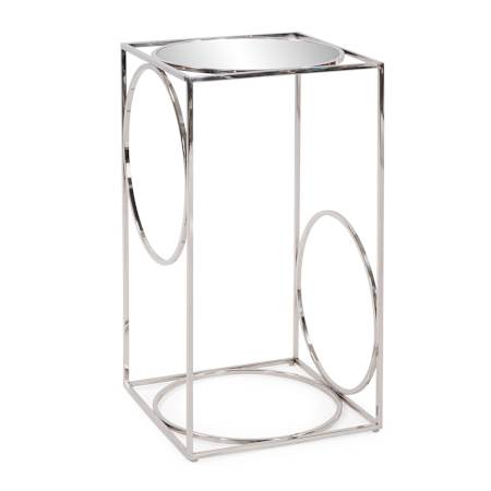 Howard Elliott 12" Stainless Steel End Table Polished Stainless Steel