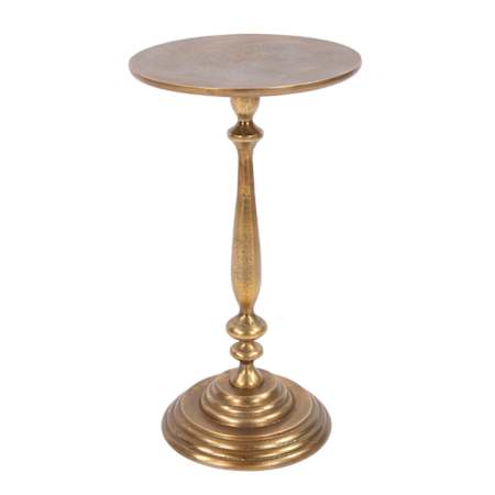 Howard Elliott 11" Aluminum End Table Antique Brass