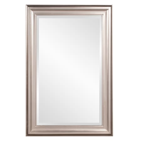Howard Elliott George 24" W x 36" H Rectangular Wood Framed Bathroom Mirror Bright Silver Leaf