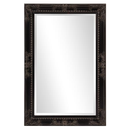 Howard Elliott Queen Ann 24" W x 36" H Rectangular Wood Framed Bathroom Mirror Antique Black
