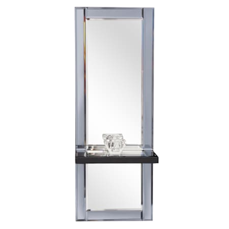 Howard Elliott Emerson 24" W x 9" H Rectangular Glass Framed Bathroom Mirror Ice Blue