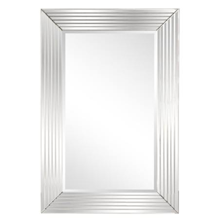 Howard Elliott Licinia 39" W x 59" H Rectangular Framed Bathroom Mirror Clear