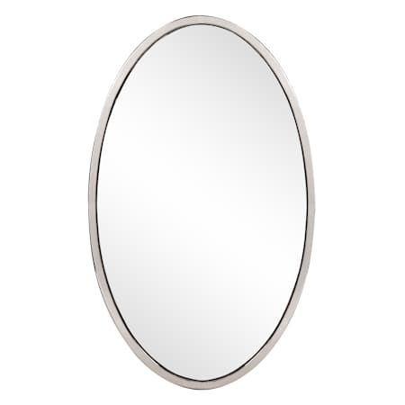 Howard Elliott Ywaine 21" W x 35" H Oval Stainless Steel Framed Bathroom Mirror Stainless Steel