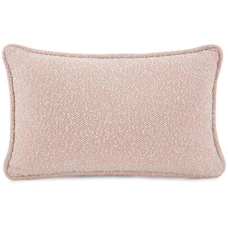 Howard Elliott Subtlety 22" x 14" Polyester and Rolefin Covered Polyester Filled Accent Pillow Blush