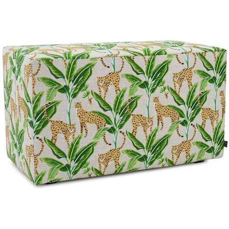 Howard Elliott Mengu 36 Wide Plywood Framed Polyester Bench Natural