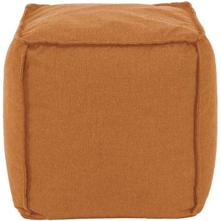 Howard Elliott Sensibility 20" Wide Polyester Outdoor Pouf Square Ottoman Canyon