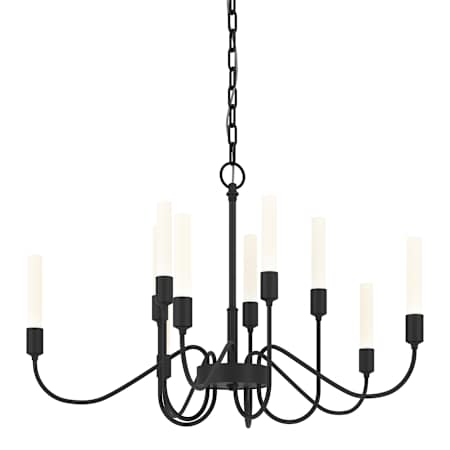 Hubbardton Forge Lisse 10 Light 29" Wide Chandelier Black