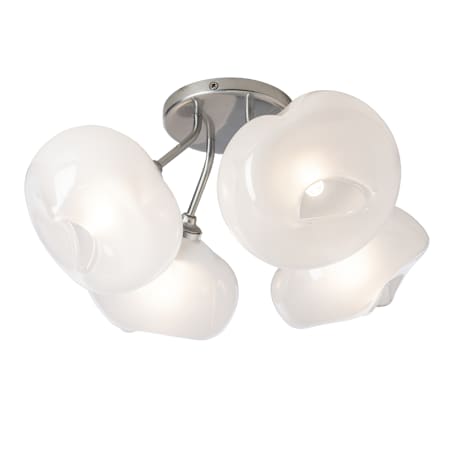 Hubbardton Forge Ume 4 Light 15" Wide Semi-Flush Ceiling Fixture Sterling