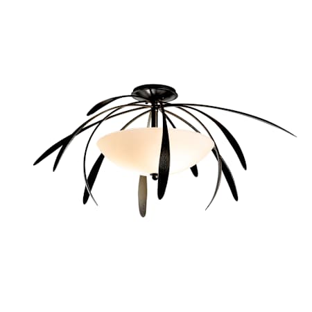Hubbardton Forge Dahlia 2 Light 33" Wide Semi-Flush Bowl Ceiling Fixture Black