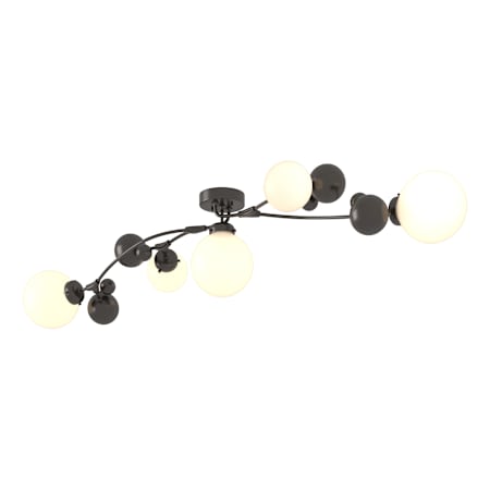 Hubbardton Forge Sprig Semi-Flush Ceiling Light Oil Rubbed Bronze / Opal