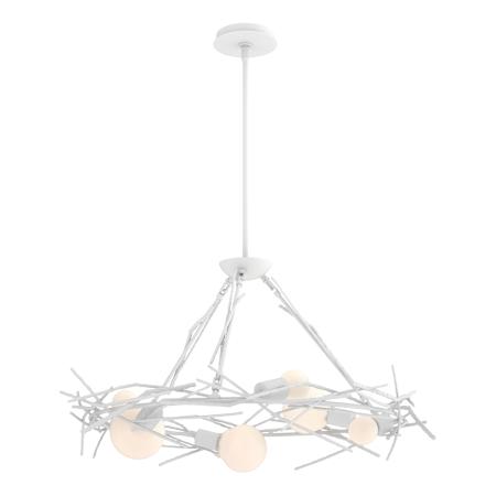 Hubbardton Forge Brindille 6 Light 37" Wide LED Abstract Pendant White