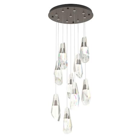 Hubbardton Forge Luma 9 Light 21" Wide Multi Light Pendant Bronze / Clear