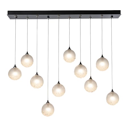 Hubbardton Forge Fritz 10 Light 45" Wide Suspension Linear Pendant Black