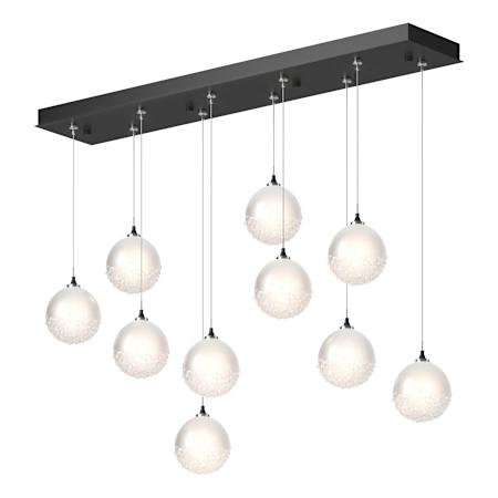 Hubbardton Forge Fritz 10 Light 45" Wide Suspension Linear Pendant Black