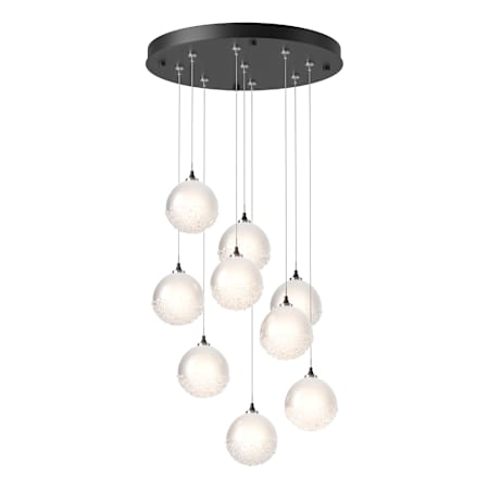 Hubbardton Forge Fritz 9 Light 21" Wide Suspension Multi Light Pendant Black