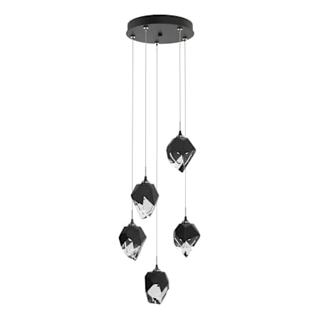 Hubbardton Forge Chrysalis 5 Light 15" Wide Multi Light Pendant Black / Clear