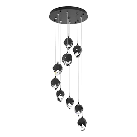 Hubbardton Forge Chrysalis 9 Light 21" Wide Multi Light Pendant Black / Black