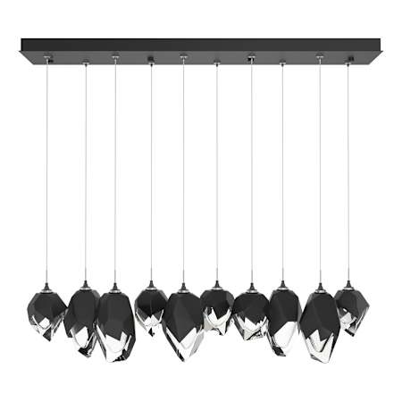Hubbardton Forge Chrysalis 10 Light 45" Wide Linear Pendant Black / Black
