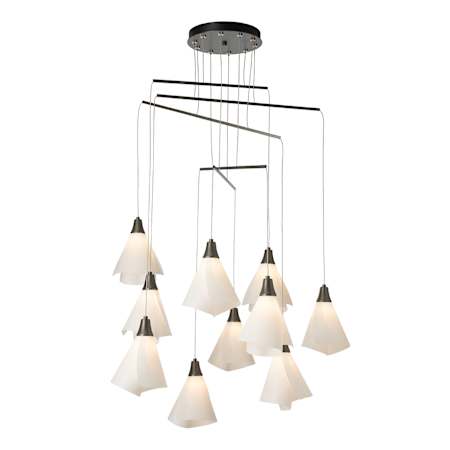 Hubbardton Forge Mobius 10 Light 40" Wide Multi Light Pendant Dark Smoke / Frost