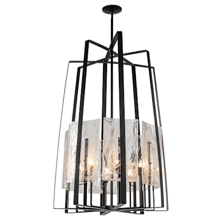 Hubbardton Forge Arc 8 Light 34" Wide Pendant Black