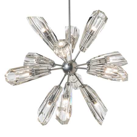 Hubbardton Forge Luma 12 Light 32" Wide Crystal Pendant Sterling