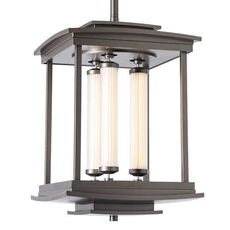 Hubbardton Forge Athena 12" Wide LED Pendant Dark Smoke