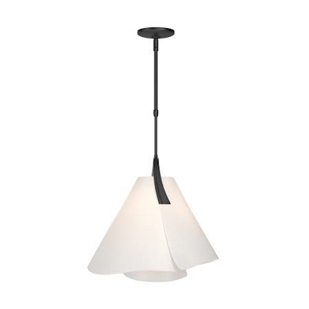 Hubbardton Forge Mobius 18" Wide Pendant Black / Spun Frost