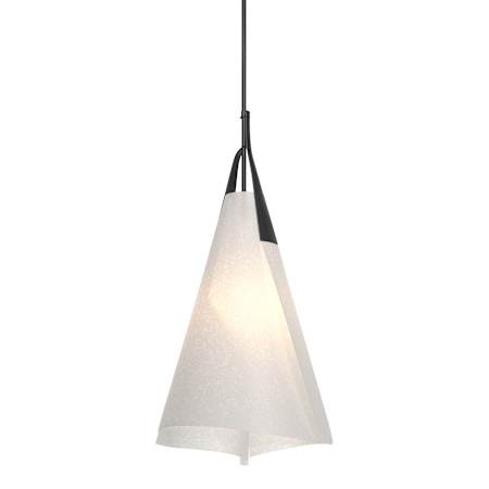 Hubbardton Forge Mobius 14" Wide Pendant Black / Spun Frost