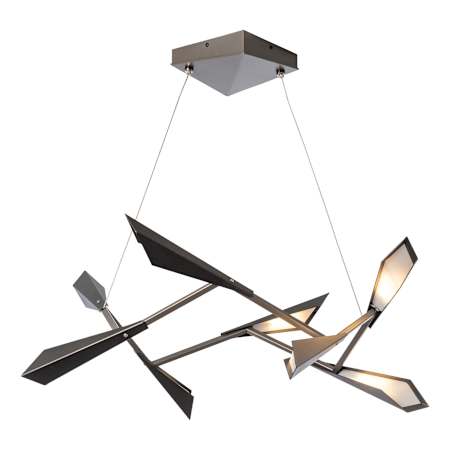 Hubbardton Forge Quill 34" Wide Pendant Dark Smoke / Oil Rubbed Bronze