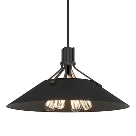 Hubbardton Forge Henry 4 Light 24" Wide Pendant Black / Black