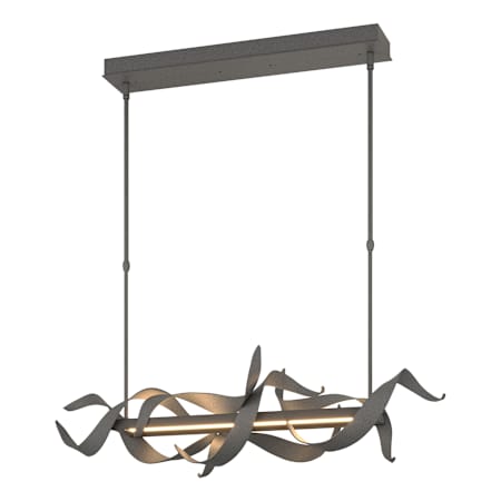 Hubbardton Forge Folio 38" Wide Linear Pendant Natural Iron