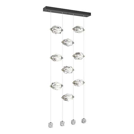 Hubbardton Forge Gatsby 28" Wide Suspension Linear Pendant Black