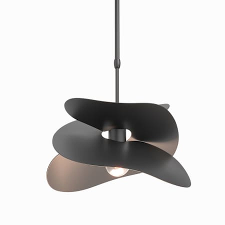 Hubbardton Forge Hibiscus 16" Wide Pendant Black