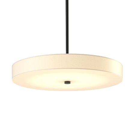 Hubbardton Forge Disq 23" Wide LED Multi Light Pendant Black / Spun Frost