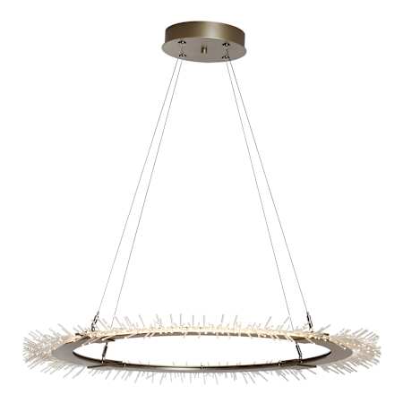Hubbardton Forge Anemone 37" Wide LED Ring Chandelier Soft Gold