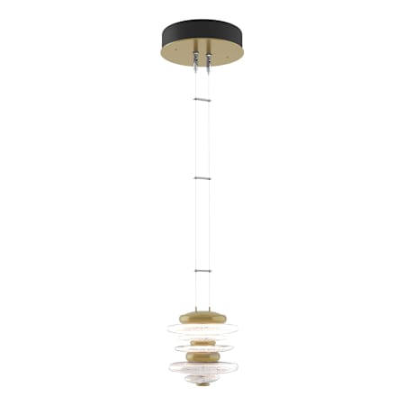 Hubbardton Forge Cairn 6" Wide Mini Pendant Modern Brass