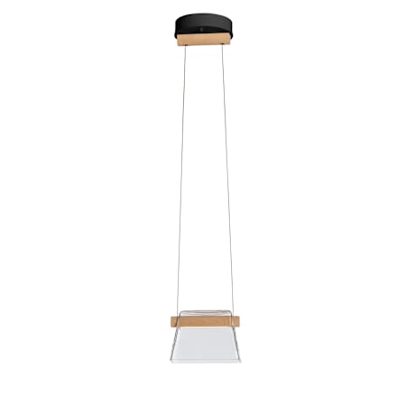 Hubbardton Forge Cowbell 7" Wide Mini Pendant Black / Clear