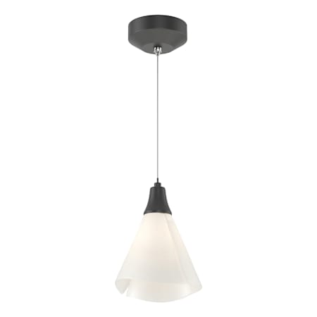 Hubbardton Forge Mobius 8" Wide Mini Pendant Black