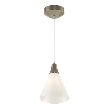 Hubbardton Forge Mobius 8" Wide Mini Pendant Soft Gold