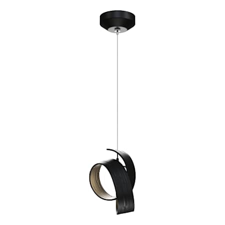 Hubbardton Forge Riza 10" Wide Mini Pendant Black