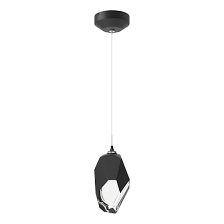 Hubbardton Forge Chrysalis 6" Wide Mini Pendant Black / Black