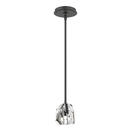 Hubbardton Forge Gatsby 5" Wide Crystal Mini Pendant Black