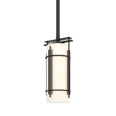 Hubbardton Forge Paralline 6" Wide Mini Pendant with Customizable Glass Shade Black