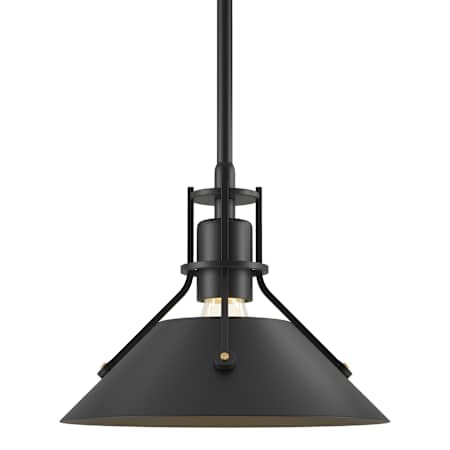 Hubbardton Forge Henry 10" Wide Mini Pendant Black / Black
