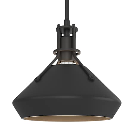 Hubbardton Forge Henry 10" Wide Mini Pendant Black / Black