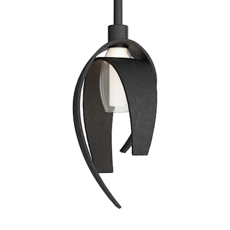 Hubbardton Forge Corona 7" Wide Mini Pendant Black
