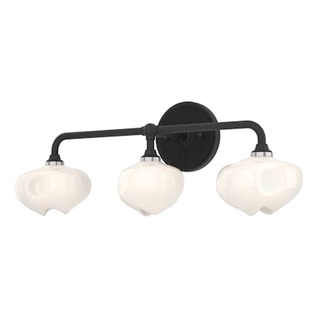 Hubbardton Forge Ume 3 Light 10" Tall Wall Sconce Black / Black